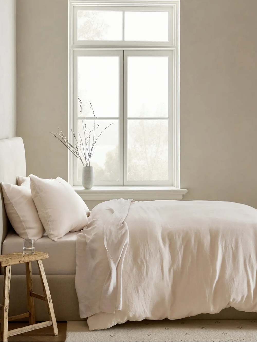 New! QUINCE European Linen Duvet Sand Full/ Queen 9924 - Picture 10 of 12